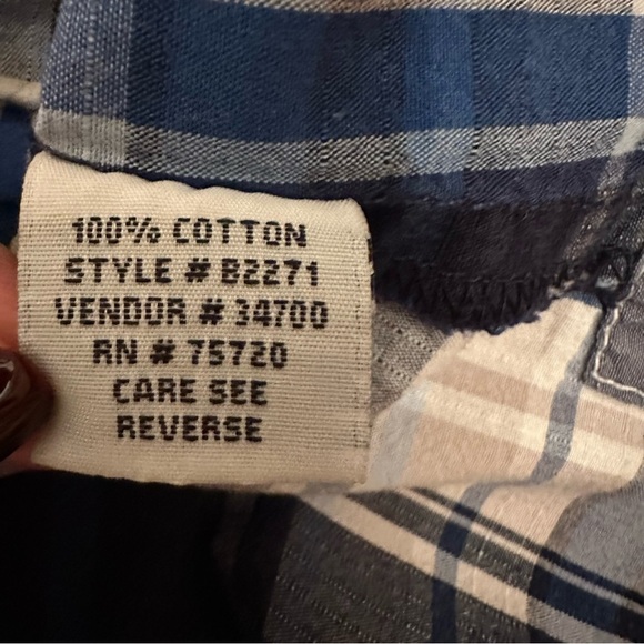 BKE standard Fit men’s shirt S plaid short sleeve button front (g7) - Picture 6 of 10